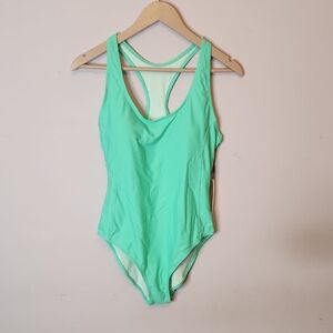 Nicole Miller Studio One-piece Racerback with a scoop Neckline, size L